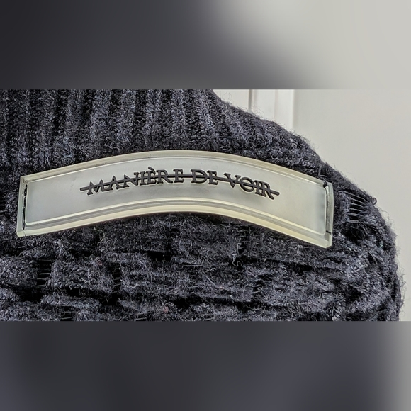 MANIÈRE DE VOIR Crochet Top TORN - Picture 3 of 6